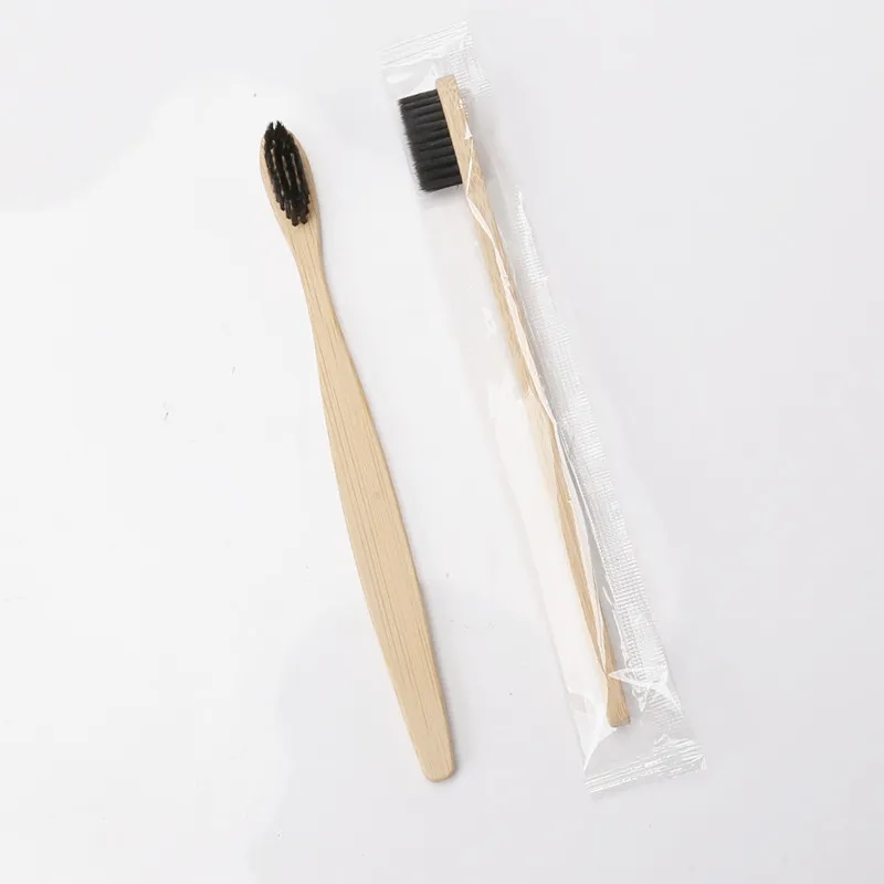 Ny bambu tandborste trä regnbåge bambu tandborstar oral vård mjukt borst resor tandborste