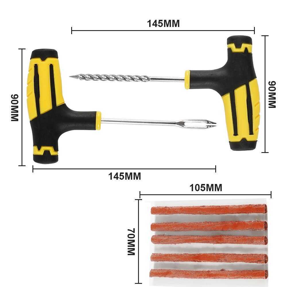 2023 Autoreifenreparaturwerkzeug Reifenreparaturset Studding Tool Set Auto Bike Tubeless Reifen Reifenpannenstecker Garage Autozubehör