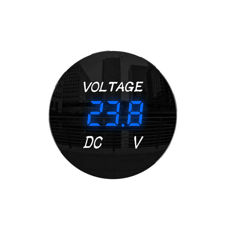 DC 5V-48V Digital spänningsmätare bil Motorcykel voltmeter spänningsstest för bil Auto Motorcykel ATV-båt 12V 24V 36V vattentät