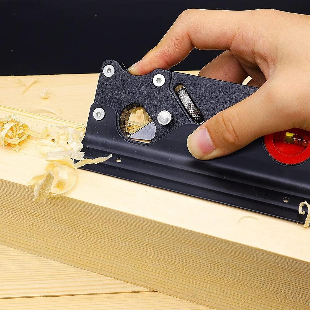 Joiners Chamfer Hand Planer With Backer Woodworking Edge Corner Plane Manual Planer Chamfering Trimming Cutting Tool Accessories