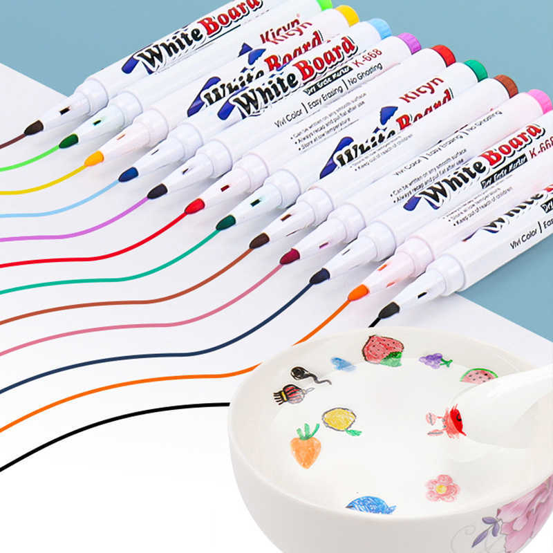 color Brush 8/i Magical Painting Pen Set Water Floating Doodle Kids Drawing Early Art Education Penne Magic Whiteboard Marker P230427