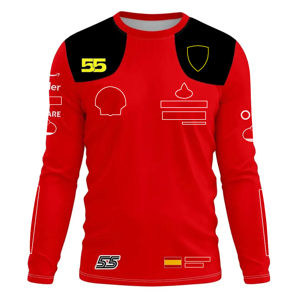 2023 F1 Team T-shirt Formule 1 Racing T-shirt met lange mouwen T-shirt Nieuwe seizoensrace Sports Driver T-shirt Auto-fans Summer Jersey T-shirt Tops