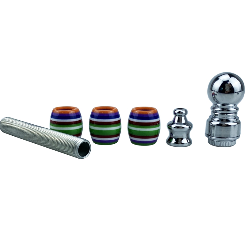 Latest Colorful Bead Zinc Alloy Pipes Portable Innovative Removable Filter Smoking Tube Handpipe Dry Herb Tobacco Silver Screen Cap Bowl Cigarette Holder