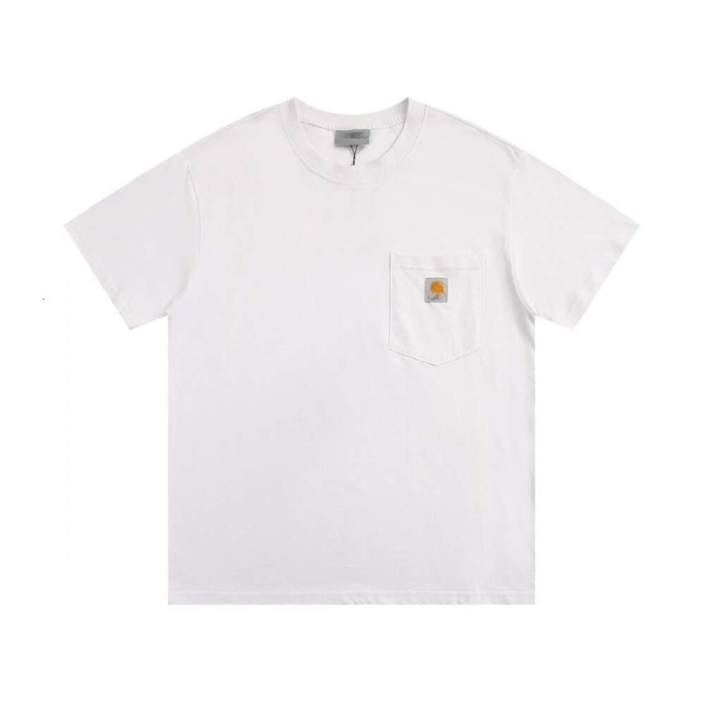 Carhart Shirt Designer T-shirt Top Klassiek Klein Label Zak T-shirt met korte mouwen Los en veelzijdig voor mannen en vrouwen Paren Carhartts Shirt Polo 342