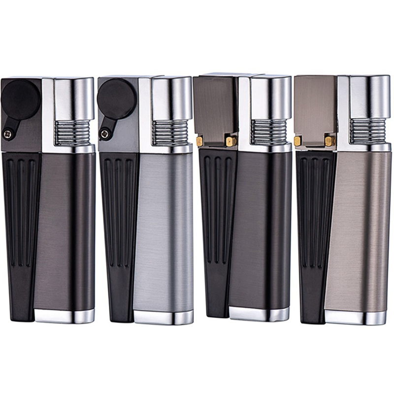 Foldable Torch Lighter Smoking Pipes Butane Vaporizer Sneak A Windproof Flame Jet Lighters Dry Herb Tobacco Portable Smoke Device Mix Colors