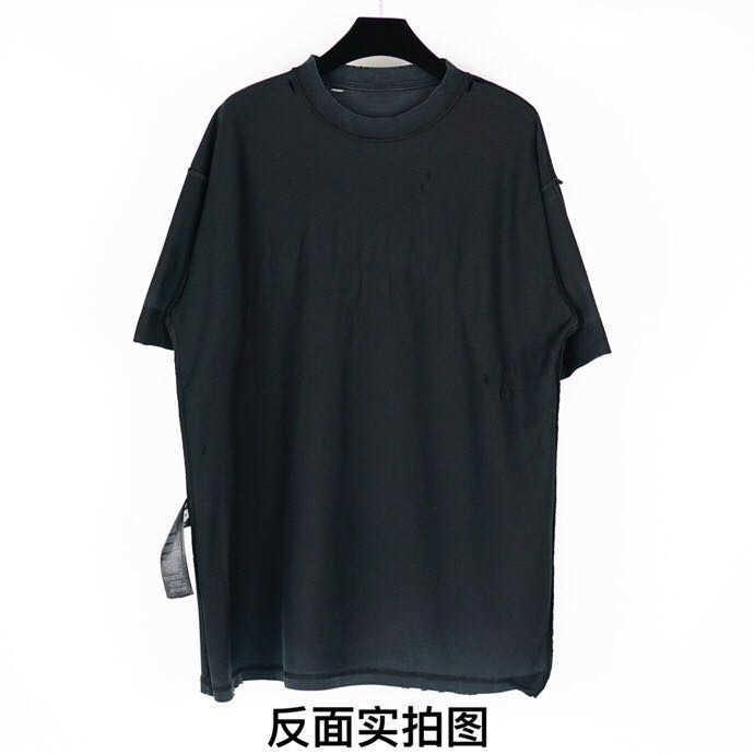 Designer nouvelles femmes t-shirt Shirt High Edition 2023 Summer Scissors Damaged Hole Wash Old Sleeve T-shirt