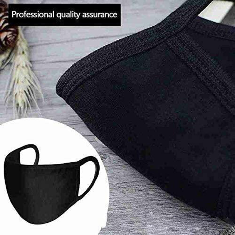 Anti Dust Face Mask Black Cotton Mouth Mask Motorcycle Riding Windproof And Warm Mask 100% Cotton Washable Reusable Cloth Masks