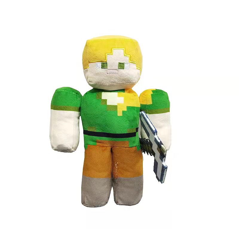 Factory grossist 11 Styles Steve Plush Toys Cartoon Games Perifera dockor Barngåvor