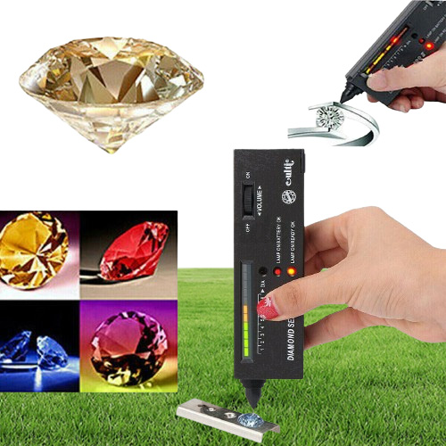 Portable High Accuracy Professional Diamond Tester Gemstone Selector ll Jeweler Tool Kit LED Diamond Indicator Test Pen5029093