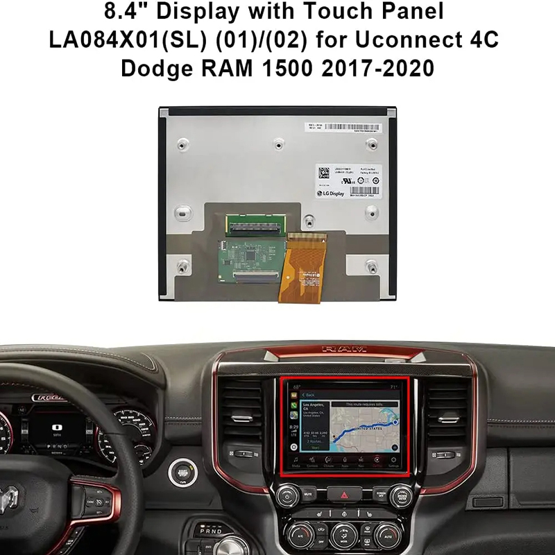 新しい8.4inch LCDディスプレイLA084x01（SL）（01）LA084x01-SL01 LCDを使用したJeep Dodge Car DVD GPS Navigation用のコンデンサタッチデジタイザー付きFreeDHL/FedExブランド