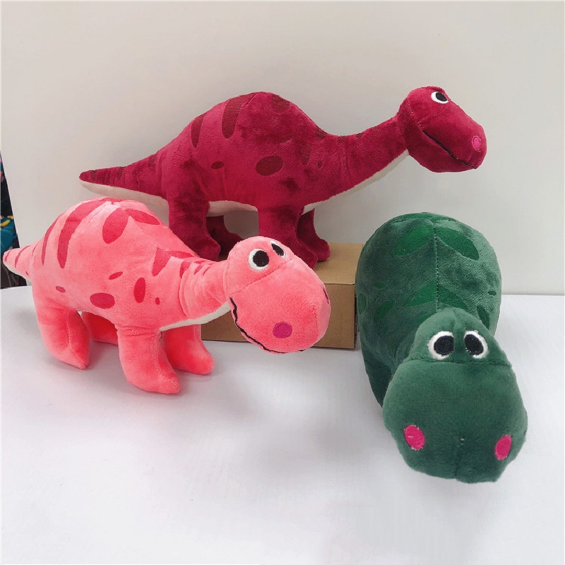 Manufacturers wholesale 6 styles of cute dinosaur plush toys cartoon film and television games surrounding animals children's gifts