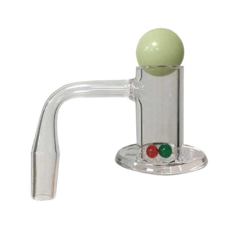 Set di chiodi banger al quarzo stile frullatore Vassoio piastra inferiore con tappo a sfera in carbonio e spinner Terp Banger perle da 14 mm Rig da 90 gradi tubi dell'acqua Bubbler Narghilè Bong