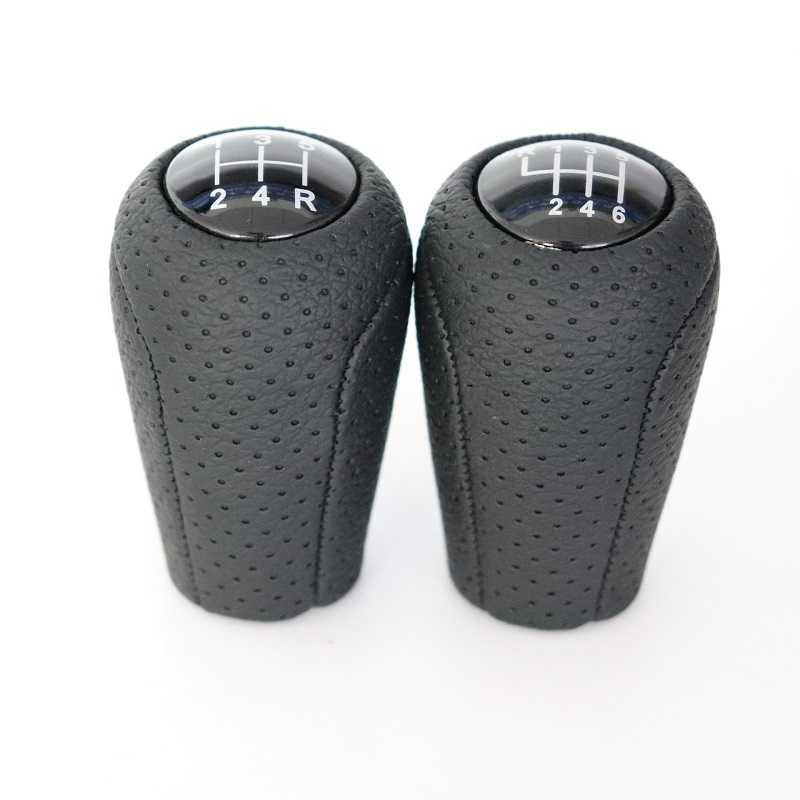 New Gear Shift Knob for MAZDA 3 BK BL 5 CR CW 6 II GH CX-7 ER MX-5 NC III MT 5/6 Speed Leather Shifter Lever Headball 2005-2011