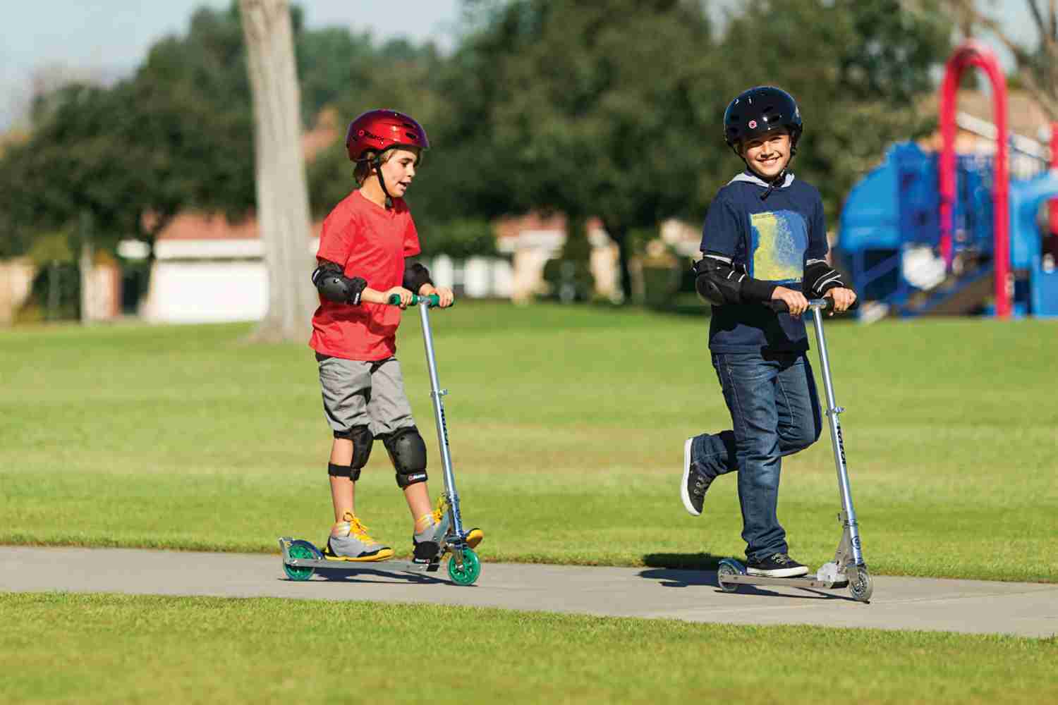 Kick Scooters A3 Kick Scooter for Kids - Larger Wheels Front Suspension Wheelie Bar Lightweight Foldable and Adjustable Handlebars Unisex