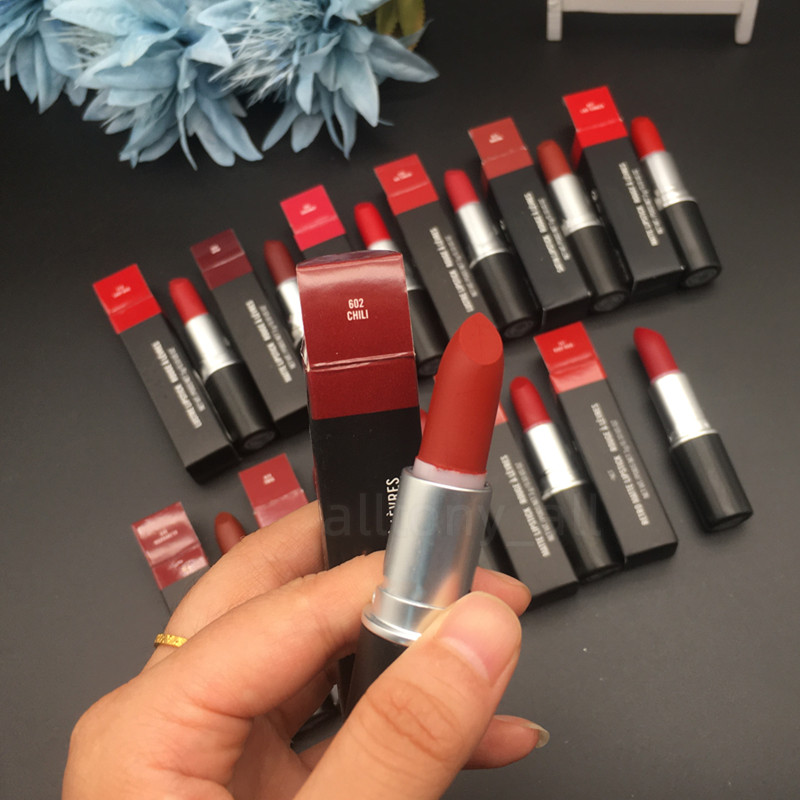 Rossetto opaco retrò di marca di alta qualità Trucco labbra rossetto impermeabile cosmetici rossetto i