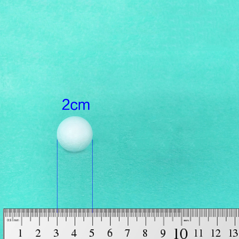 3 cm, 4 cm, 5 cm, weiße Modellierung, Polystyrol-Styropor-Schaumstoffball, Dekorationszubehör, dekorative Kugeln, Füller, Mini-Perlen