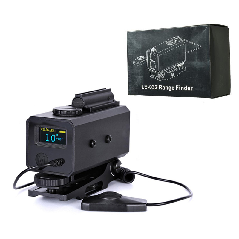 Compact Mini Laser -Entfernungsmesser mit einstellbarem Mount LE032 Range Finder Jagdgewehr Zielfernrohr Optik Taktischer Zahnrad