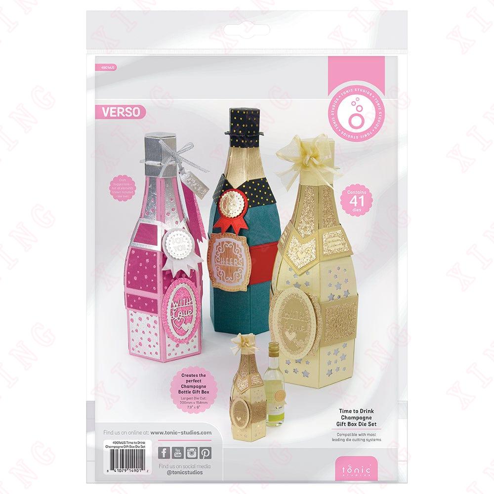 Stamping New Diy Handmade Craft Reusable Mold Scrapbook Deco Embossing Template Time To Drink Champagne Bottle Die Set Metal Cutting Dies