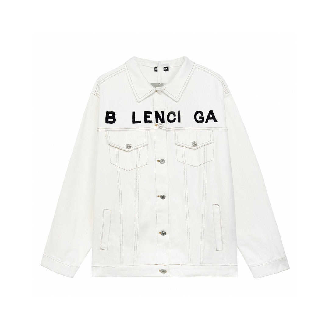 Designer-Damenbekleidung 20 % Rabatt auf Shirt High Edition 2023 Early Spring Classic Chest Letter Embroidery Denim Jacket