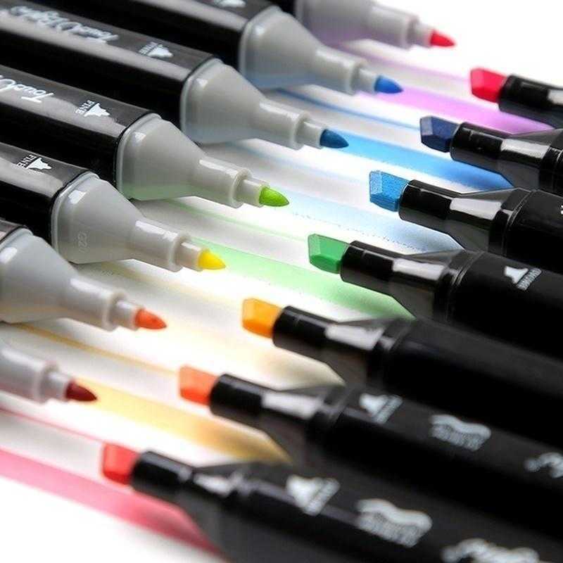 watercolor Brush Pens 120/80/60/48/40/30/24/18/7 علامات ألوان مع علامة رسم تلوين مزدوجة رسم التصميم الهزلي لمحبي الفن GY P230427