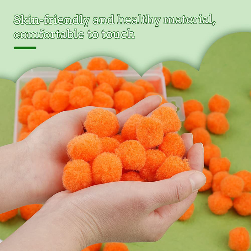 Pompoms for DIY Arts, Crafts Projects Craft Making and Hobby Supplies Orange Multiple sizes available