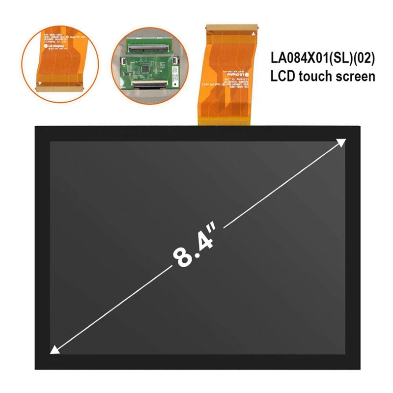 Marchio DHL/FEDEX gratuito il nuovo display LCD da 8,4 pollici LA084X01SL01 LA084X01-SL01 LCD con digitalizzatore touch a condensatore jeep Dodge auto DVD navigazione GPS