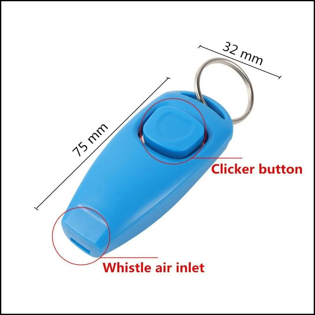 dog training obedience pet dog whistle and clicker puppy stop barking training aid tool clicker portable trainer pet products supplies 1