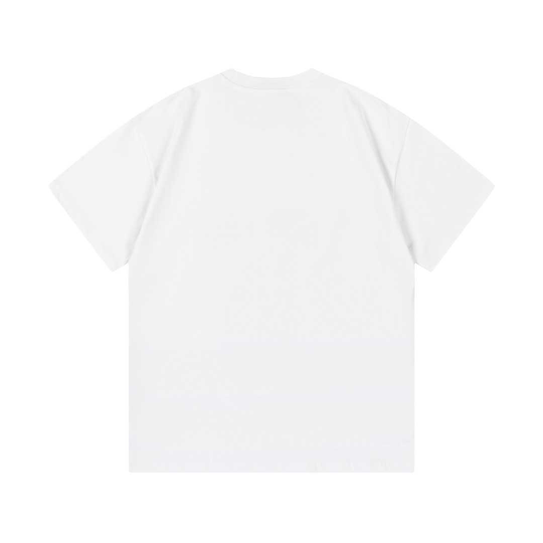 Designer-Damenbekleidung 20 % Rabatt High Edition 2023 Summer Year of the Rabbit Exklusives T-Shirt mit lockeren Ärmeln und doppeltem Verschlussdruck