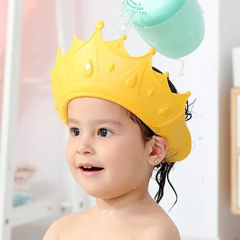 Duschhauben, Baby-Schwimm-Duschhaube, Bade-Shampoo, verstellbarer Augenschutz, Kopf-Wasser-Abdeckung, Babypflege, Haarwäsche, Duschhaube für Kinder von 0–6 Jahren, L231119