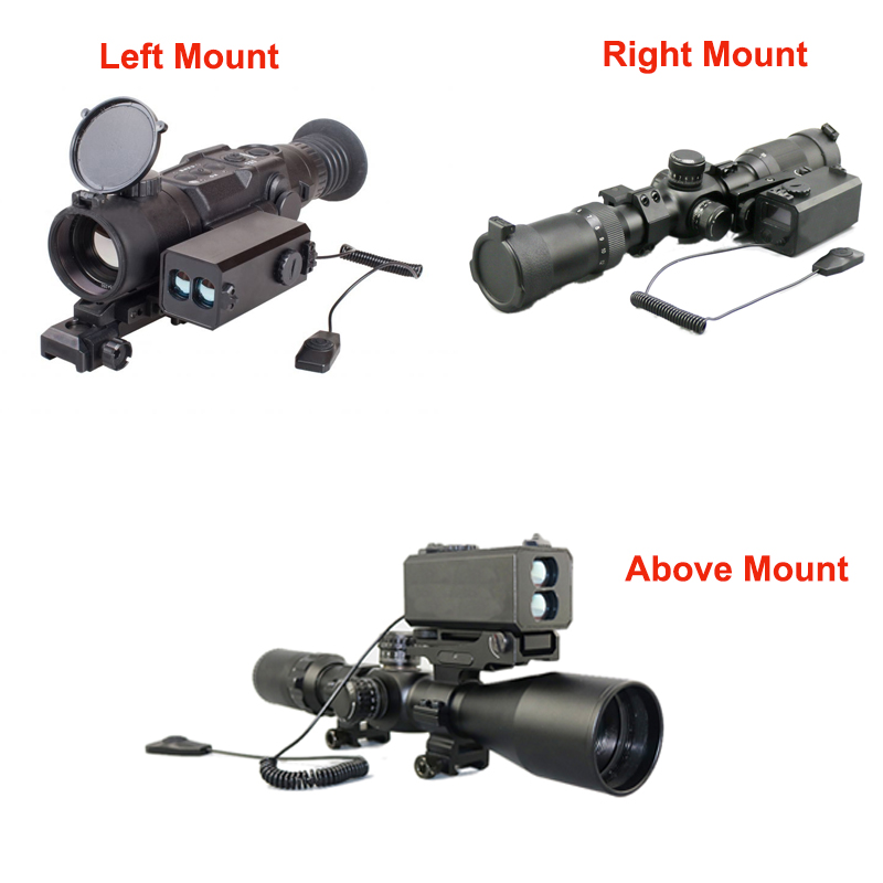 Telemetro laser LE032 Telemetro tattico da 700 metri con base di montaggio regolabile Mirino ottico caccia Rilfe