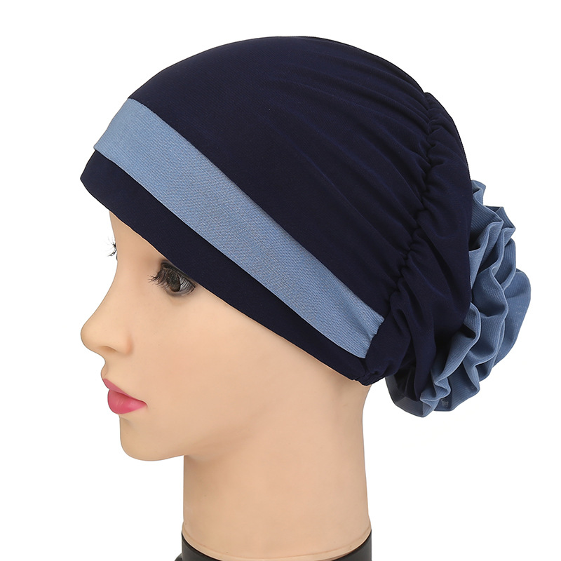 Mulheres Quimioterapia Chapéus Flores Turbante Primavera Noite Sleep Cap Cabelo Bonnet Head Cover Wide Elastic Band Brimmed Chuveiro Nightcap Head Wrap Chemo Cap BC605