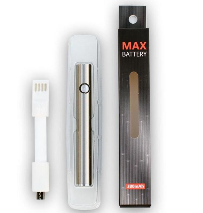 MAX Preheat Battery 380mAh Variable Voltage Changing Bottom Charge 510 Thread