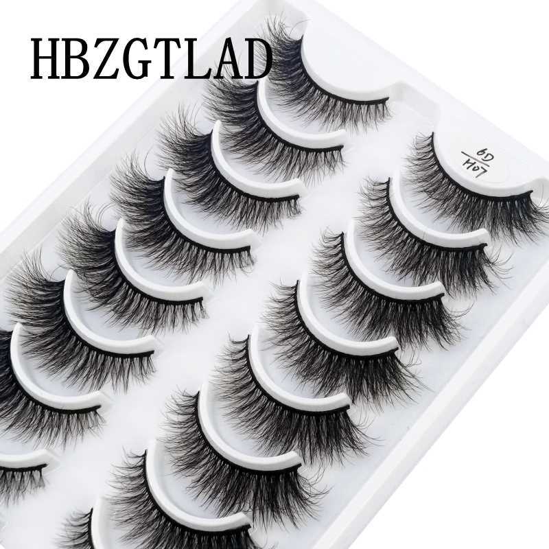 False Cils es 3D Faux Vison Faux Cils Naturel Messy Crisscross Cils Wispy Fluffy Faux cils Extension Maquillage des yeux faux cils Z0428