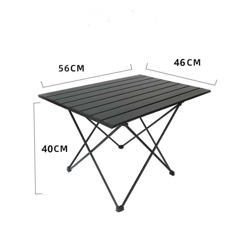 Camp Furniture High Strength Aluminum Alloy Portable Ultralight Folding Camping Table Foldable Outdoor Dinner Desk For Family Party Picnic BBQ