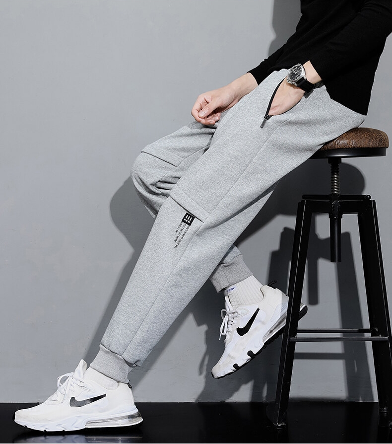 Pantaloni cargo con stampa di lettere Pantaloni da jogging Pantaloni sportivi da uomo Streetwear Pantaloni Harem sportivi Abbigliamento sportivo casual da uomo Pantaloni Harem Hip Hop Pantaloni con coulisse Capispalla in misto cotone