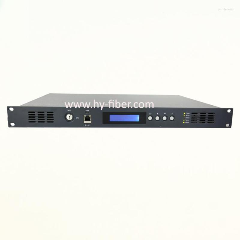 Fiber Optic Equipment CATV 1310nm Optical Transmitter 4mW SC/APC With Dual Power Supply HY-21-13T04