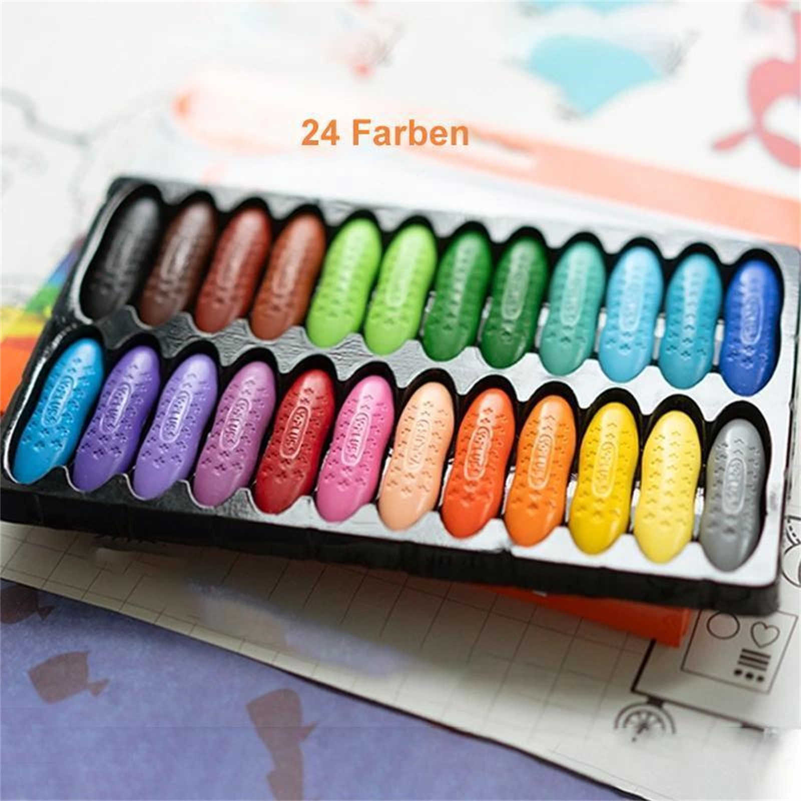 Watercolor Brush Pens 24/Clean Hands Children Peanut Crayons washable Safe And Non-toxic Water-soluble Paintbrush Painting Kids Best Gift Pen P230427