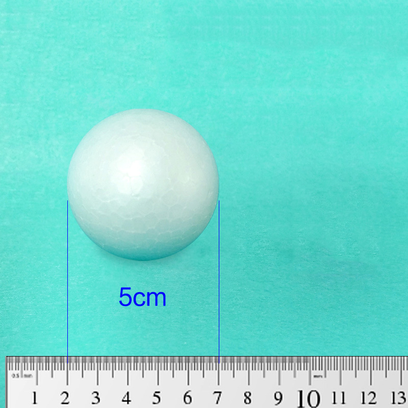 3 cm, 4 cm, 5 cm, weiße Modellierung, Polystyrol-Styropor-Schaumstoffball, Dekorationszubehör, dekorative Kugeln, Füller, Mini-Perlen