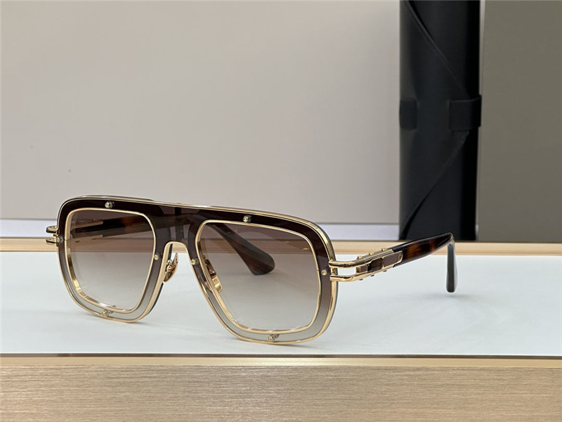Nouvelles lunettes de soleil pilotes design de mode RAKETO 427 monture en métal et acétate style simple et généreux lunettes de protection polyvalentes pour l'extérieur uv400