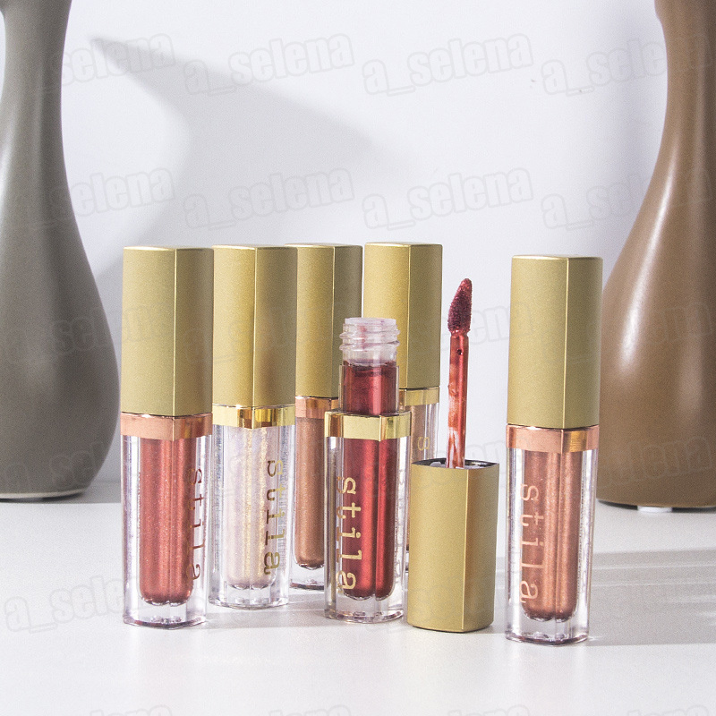 Stila Star-Studded Eigh Days All Days Liquid Lipstick Lip Gloss Long Lasting Creamyシマーアイシャド