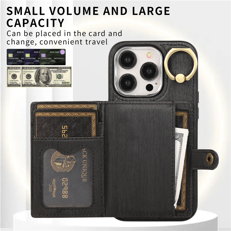 Capa de telefone fólio magnético de luxo Vogue para iPhone 15 Plus 14 13 12 11 Pro Max Samsung Galaxy S23 Ultra A14 5G A33 A34 A53 Vários slots para cartões Capa de suporte de carteira de couro