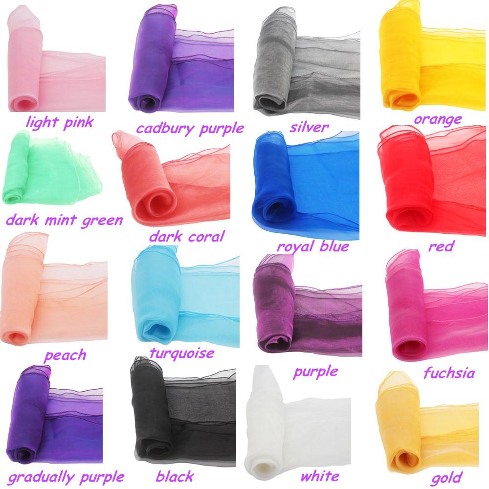 Sashes Sheer Organza Chair Sashes Bow Cover For Wedding Party Supplies Christmas Valentines Decor Sheer Organza Fabric Chair Deco