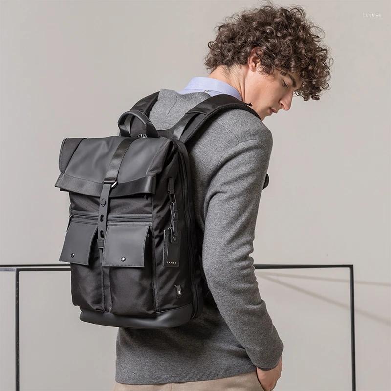 Ryggsäck bange män mode 15.6 tum multifunktionell vattentät daglig resväska casual skola ryggsäck