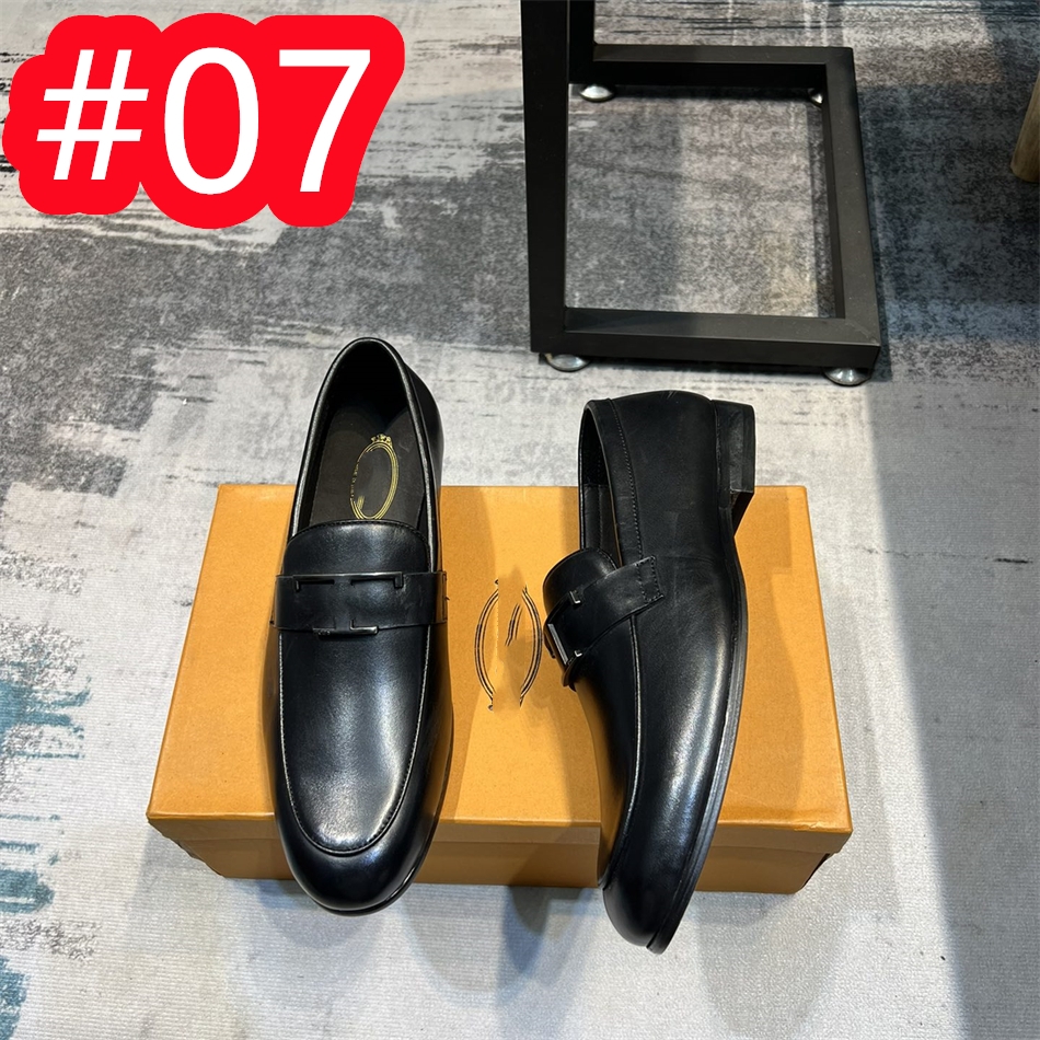 21 Modèle En Cuir Véritable Luxueux Hommes Chaussures Printemps Mode En Cuir Hommes Mocassins Appartements Nouvelle Haute Qualité Designer Chaussures Habillées Pour Hommes Chaussures De Conduite Taille 38-45