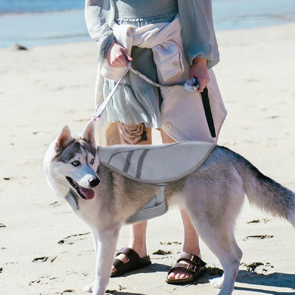 Vesten Zomerkoeling Ademend hondenharnas Reflecterend Lichtgewicht borstband Mesh vest Zwoel weer om zonnesteek bij honden te voorkomen
