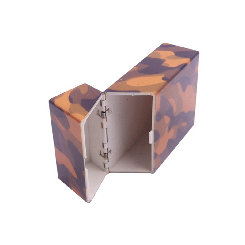 Étui à cigarettes en plastique coloré Dry Herb Tobacco Spice Miller Storage Box Portable Automatic Flip Stash Cases Design innovant Porte-fumeurs Conteneur