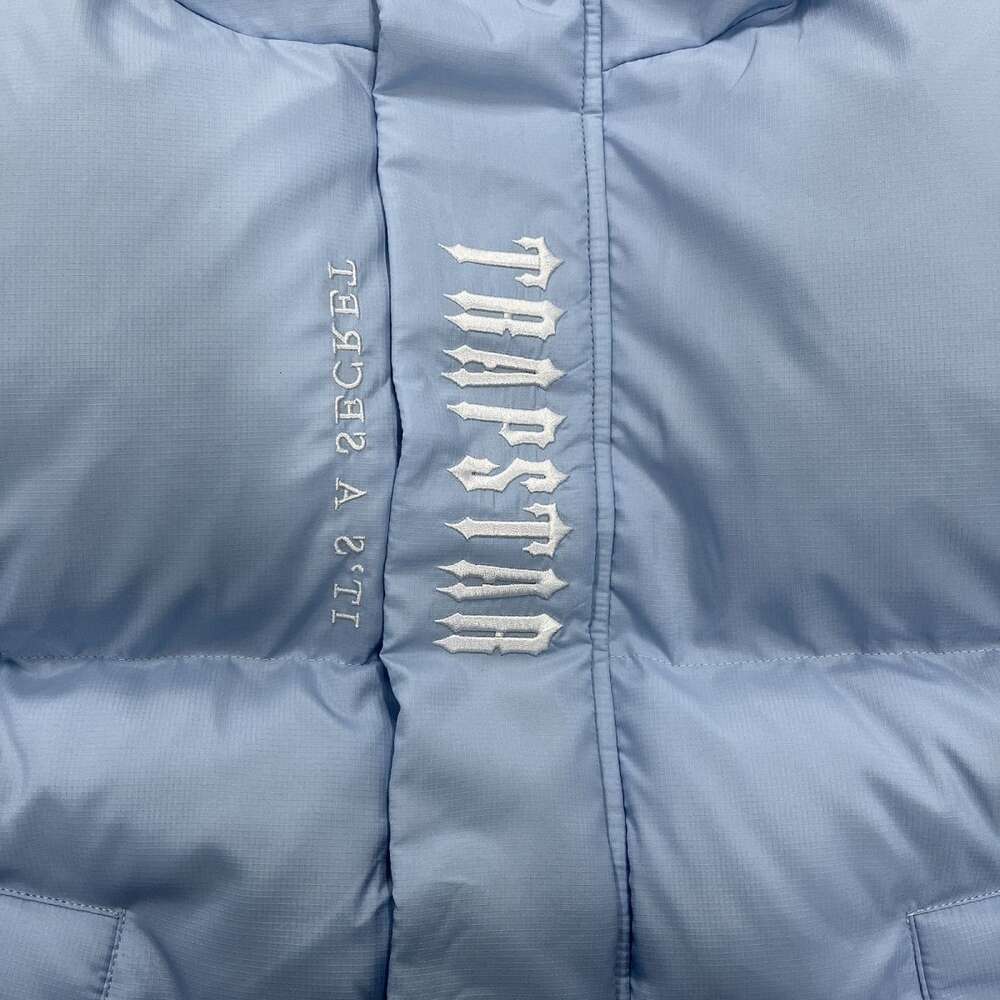 Trapstar – veste en duvet de coton bleu ciel pour hommes, rouge Internet, même Style brodé Ins 688sss, nouvelle collection 2023