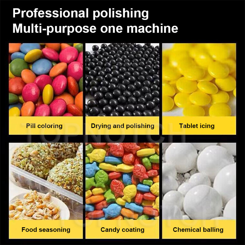 Commercial Candy Coater Automatic Candy Rolling Machine Electric Nut Almond Popcorn Peanut Sugar Coater