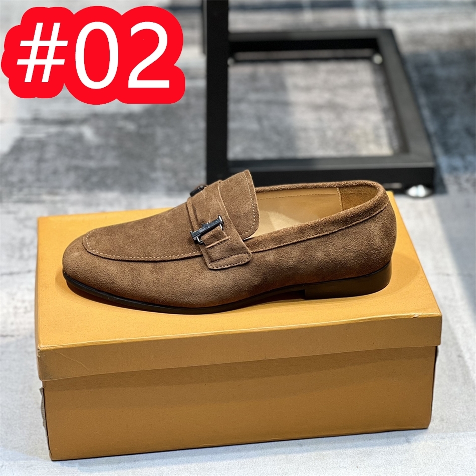 21 Model Designer Men Dress Shoes Pointed Toe Formal Shoes Luxury Brand Wedding Shoes Big Size 45 Man Loafers Slip On Flats Big Size 45