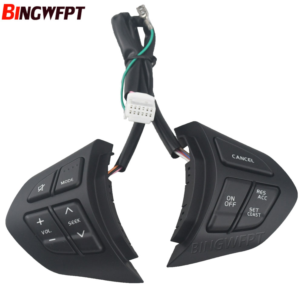 Left+Right Black Button For Suzuki Grand Vitara Steering Wheel Buttons Cruise Control Audio Volume Switch Button